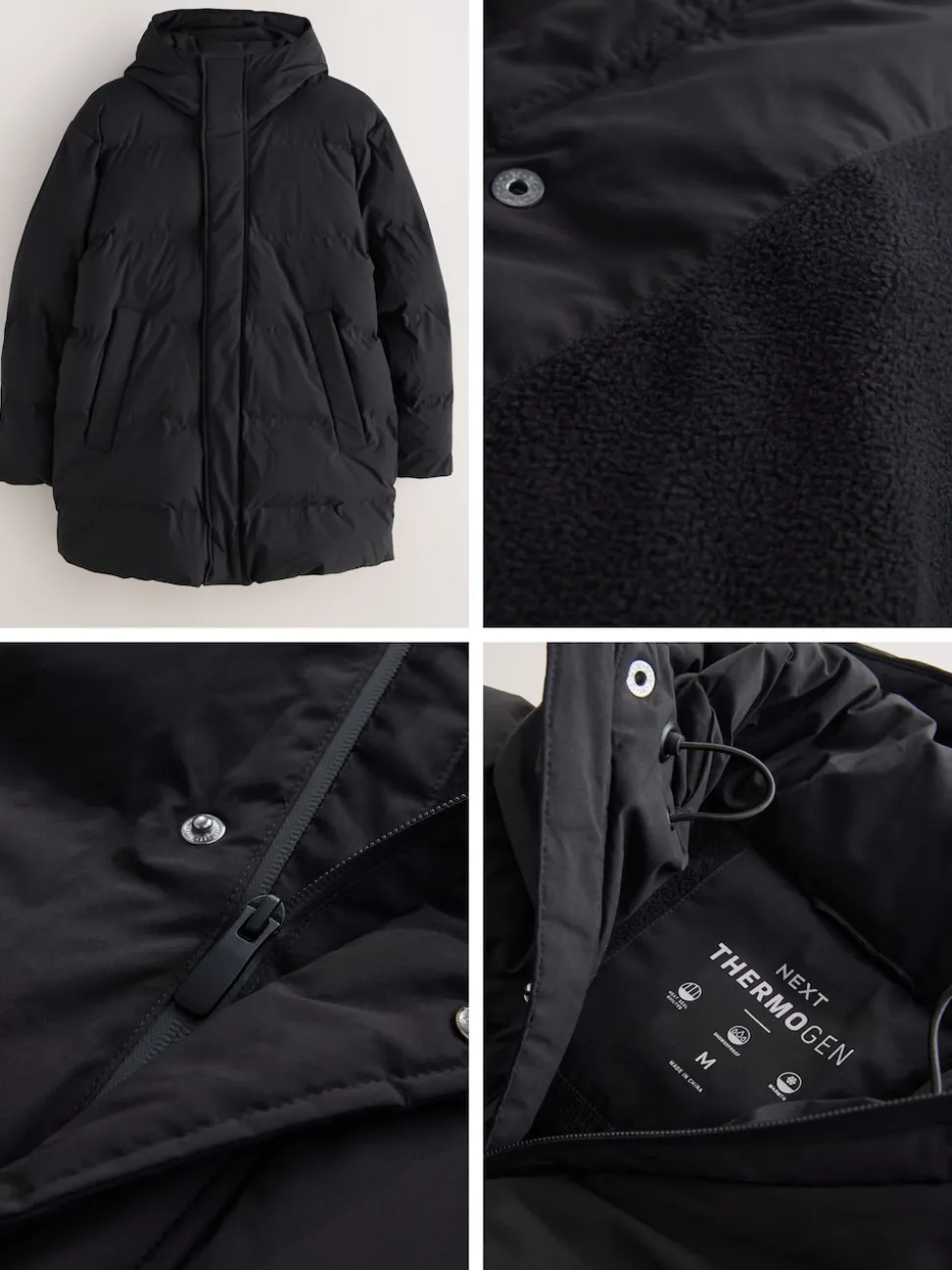 Noir - Doudoune ThermoGen Résistant à la douche