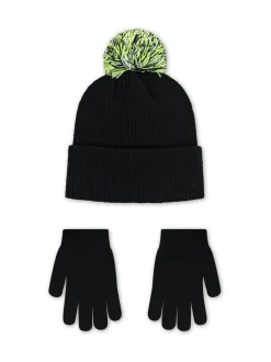 Noir - Ensemble bonnet et gants Nike Club en chenille