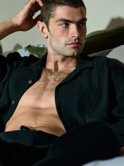 Noir - Ensemble pyjama à manches courtes