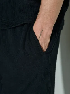 Noir - Ensemble pyjama à manches courtes