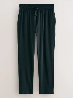 Noir - Ensemble pyjama graphique en jersey à manches longues