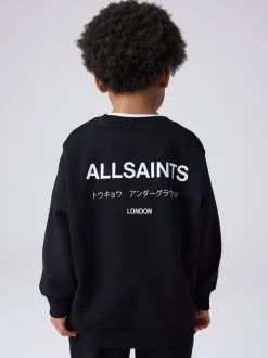 Noir - Ensemble smALLSAINTS Underground Sweat-shirt et Survêtement oversize pour jeunes Garçons