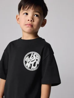 Noir - Ensemble t-shirt et short en molleton smALLSAINTS Distortion