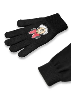 Noir - Ensemble Vanilla Underground Kid Disney personnage Chapeaux et gants d’hiver
