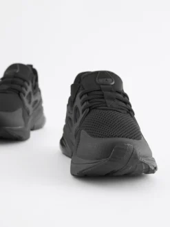 Noir - Entraîneurs en dentelle élastique