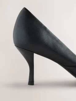 Noir - Escarpins Forever Comfort® en cuir à talons et bout pointu