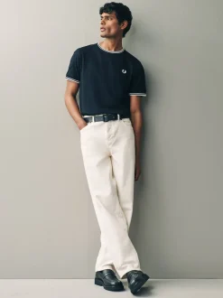 Noir - Fred Perry T-shirt à logo à deux pointes