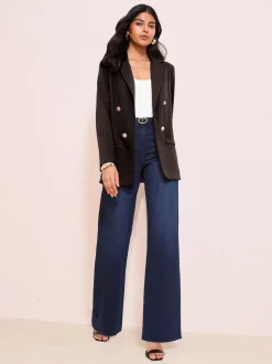 Noir - Friends Like These Edge To Edge Ponte habillé Blazer