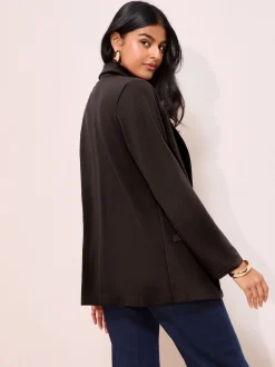 Noir - Friends Like These Edge To Edge Ponte habillé Blazer