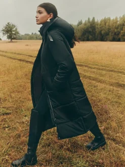 Noir - Friends Like These Doudoune gamme longue à capuche