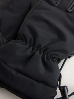 Noir - Gants de ski avec cuir