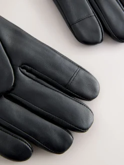 Noir - Gants en cuir