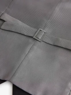Noir - Gilet de costume essentiel à coupe régulière