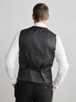 Noir - Gilet de laine Signature Nova Fides