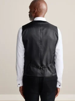 Noir - Gilet Signature Pontoglio en velours italien