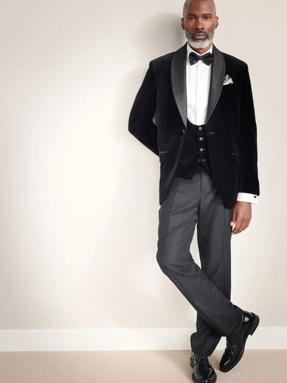 Noir - Gilet Signature Pontoglio en velours italien