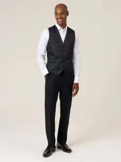 Noir - Gilet Skopes Party Motif paisley