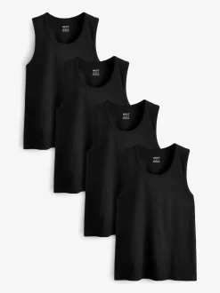 Noir - 100Gilets en coton % 4 Lot