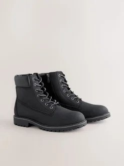 Noir - Grandes bottes zippées