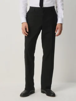 Noir - habillé Fit Tuxedo Pantalon de costume