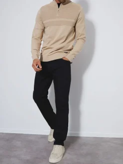 Noir - Jean droit Threadbare stretch