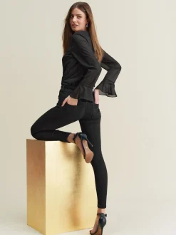 Noir - Jean skinny coupe slim à effet rehausseur