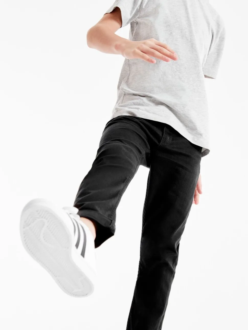 Noir - Jeans extensibles (3-17yrs)