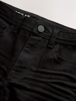 Noir - Jeans extensibles (3-17yrs)