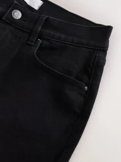 Noir - Jeans skinny extensible taille milieu