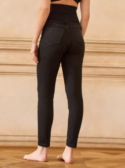 Noir - Jeans skinny Seraphine Grande Premium Grossesse overbump