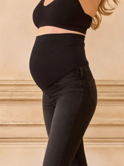 Noir - Jeans skinny Seraphine Grande Premium Grossesse overbump