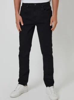 Noir - Jean Threadbare slim stretch