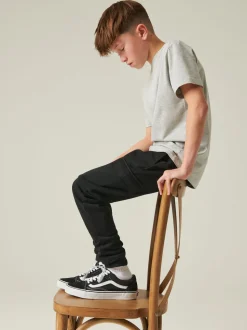 Noir - Jogging riche cargo (3-16ans)