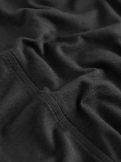 Noir - Joggings à jambe large en jersey