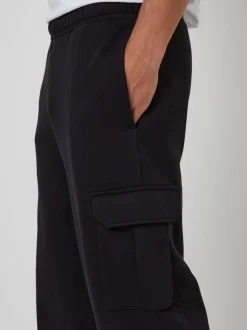 Noir - Joggings cargo Jambe large Threadbare