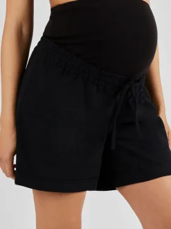 Noir - Jojo Maman Bébé Maternity Lin Blend Short