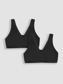 Noir - Jojo Maman Bébé Soutien-gorge de maternité et d'allaitement 2-Pack