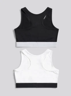 Noir - Juicy Couture Juicy Crop Top 2 Lot à suspendre