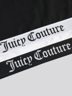 Noir - Juicy Couture Juicy Crop Top 2 Lot à suspendre