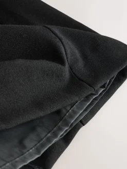 Noir - Jupe crayon ajustée en laine