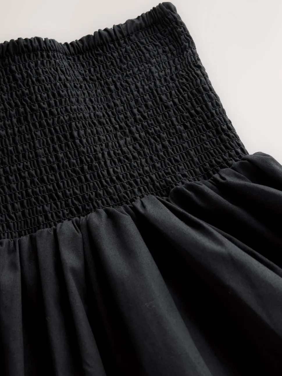 Noir - Jupe longue Maxi froncée