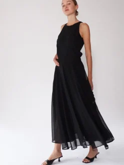 Noir - Jupe longue Olsen Religion Eligion transparente multicouche transparente