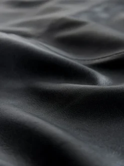 Noir - Jupe N. Premium en cuir véritable