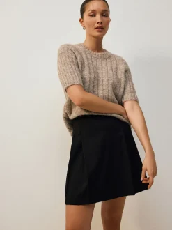 Noir - Jupe plissée