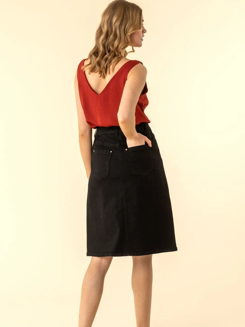 Noir - JupesRoman A-Line Denim