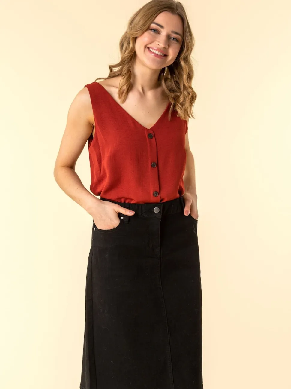 Noir - JupesRoman A-Line Denim