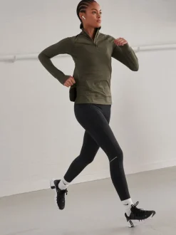 Noir - Legging de running avec poche