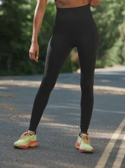 Noir - Legging de sport à imprimé réfléchissant actif