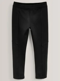 Noir - Legging stretch épais (3-16ans)