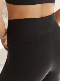 Noir - Leggings de sport de yoga évasés Supersoft Dry Tech